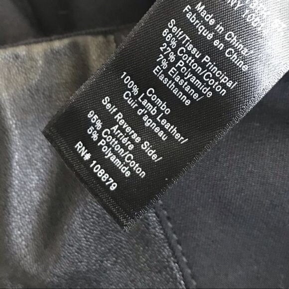 Rag & Bone Black Dani Pants with Leather Side Stripe $395 NWT Size 6 - Picture 8 of 9